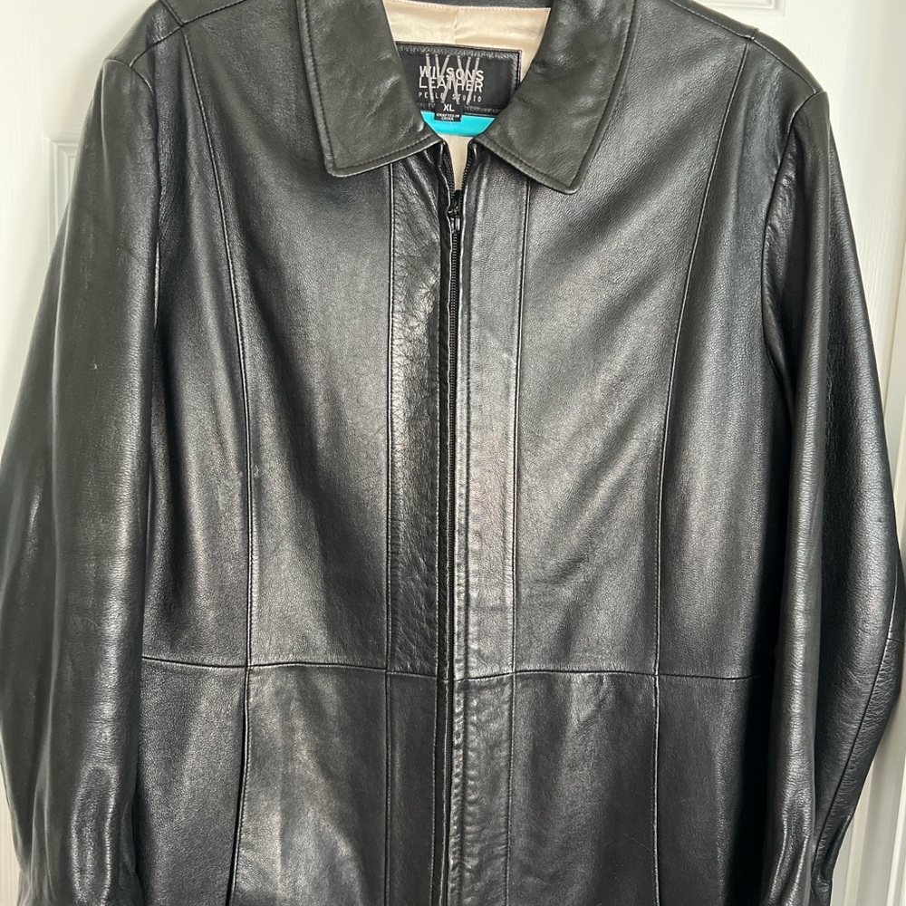 Wilsons Leather Sleek Black Jacket - Picture 7 of 8